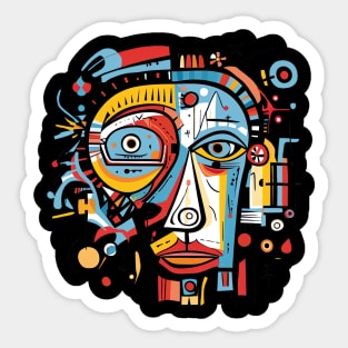 Abstract Face Picasso Sticker